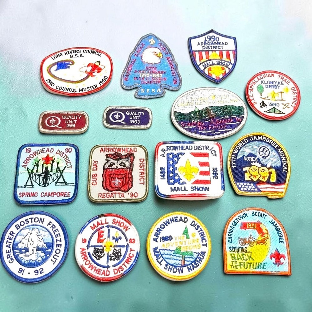 VTG Boy Scouts BSA Patch Lot 1989-1993 Arrowhead District Jamboree World Korea